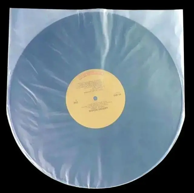 Alt view image 2 of 3 - 50Pcs 12" Clear Vinyl Record Protecter LP Record Plastic Bags Anti-static Record Sleeves Vinyl Record Inner Film Bag
