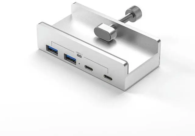 Main image of 10Gbps HUB USB3.1 Splitter Adapter USB Type C Ports Universal External Multi Clip Dock For Macbook Desktop PC Accessories