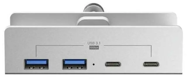 Alt view image 2 of 3 - 10Gbps HUB USB3.1 Splitter Adapter USB Type C Ports Universal External Multi Clip Dock For Macbook Desktop PC Accessories