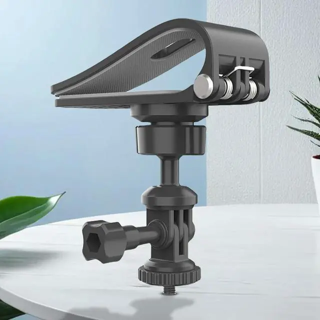 Alt view image 3 of 3 - Expansion Adapter Mount 360 Rotation Car Sun Visor Action Camera Mount Bracket 1/4 Inch for Osmo Pocket 3 Action 4 X3