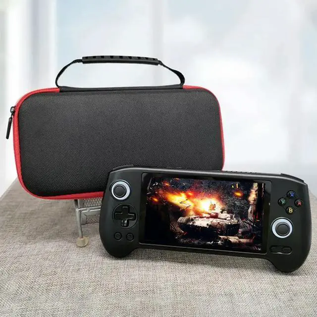 Alt view image 2 of 3 - EVA Shockproof Hardshell Travel Case for Anbernic RG556 Game Console with Mesh Pocket for Accessories