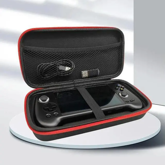Alt view image 3 of 3 - EVA Shockproof Hardshell Travel Case for Anbernic RG556 Game Console with Mesh Pocket for Accessories