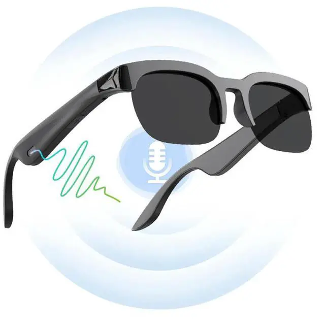 Alt view image 3 of 3 - Glasses AI Translator Hands-Free Music & Calls Audio Glasses UV Protection Outdoor Sports Headphones for Men & Women
