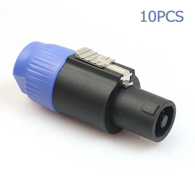 Alt view image 2 of 3 - 10pcs NL4FC 4Pin Locking Amp Speaker Connector Adapter Long Tail Audio Wire Plug