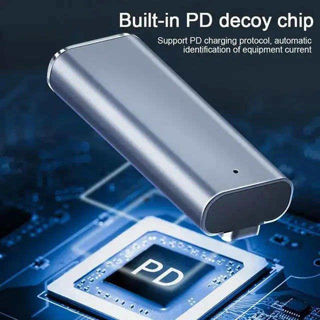 Alt view image 2 of 3 - Type-C Female to Magnetic PD Adapter Pro Charging Magnet Plug Converter for MacBook Air/Pro Accessories