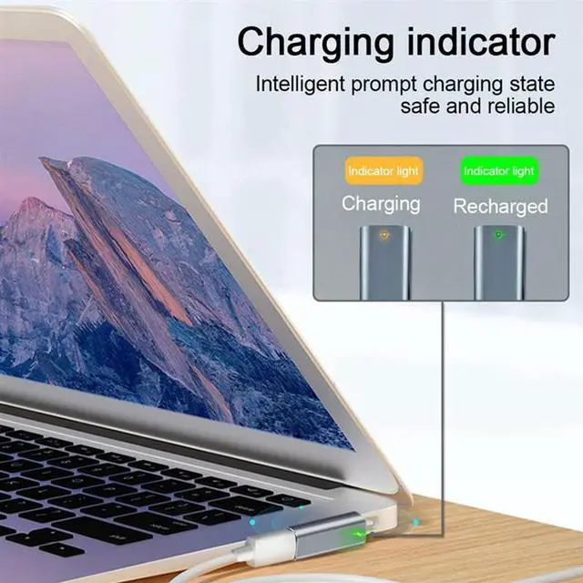 Main image of Type-C Female to Magnetic PD Adapter Pro Charging Magnet Plug Converter for MacBook Air/Pro Accessories