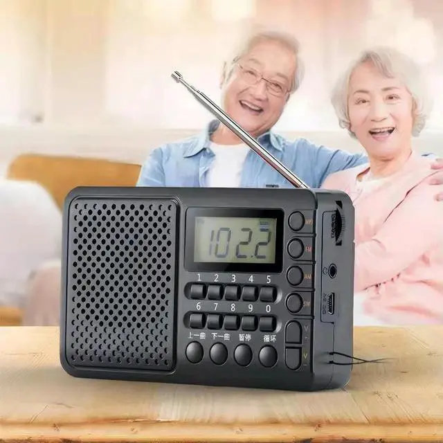 Alt view image 3 of 3 - Full Band Radio with LED Screen Display Pocket Radio MP3 Music Player for Home Outdoor Gifts for Seniors Elderly