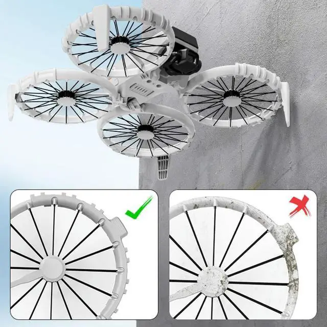 Alt view image 3 of 3 - For Flip Propeller Guard Cover Anti-Collision Ring TPU Floating Protector Drone Propeller Guard Case Drone Accessories