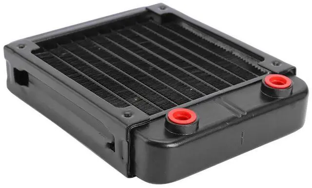 Alt view image 3 of 3 - Aluminum Computer Radiator 10 Tube CPU Heatsink Exchanger 120mm CPU Water Cooler
