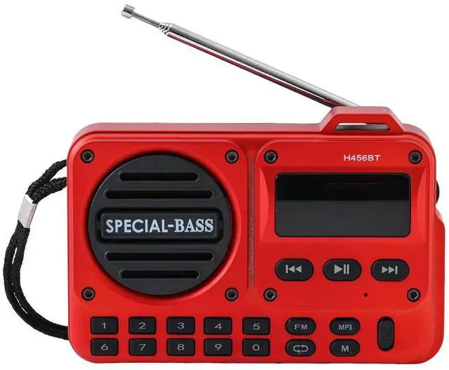 Alt view image 2 of 3 - Portable Digital FM Radio Rechargeable BT 5.4 Radio Speaker with LED Display for Home Travel Gifts for Seniors Elderly