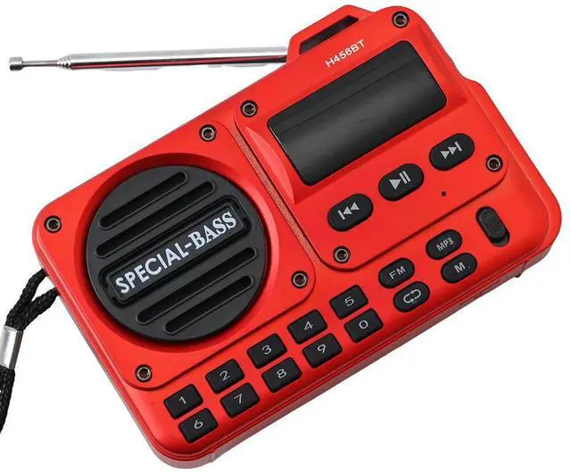 Alt view image 3 of 3 - Portable Digital FM Radio Rechargeable BT 5.4 Radio Speaker with LED Display for Home Travel Gifts for Seniors Elderly