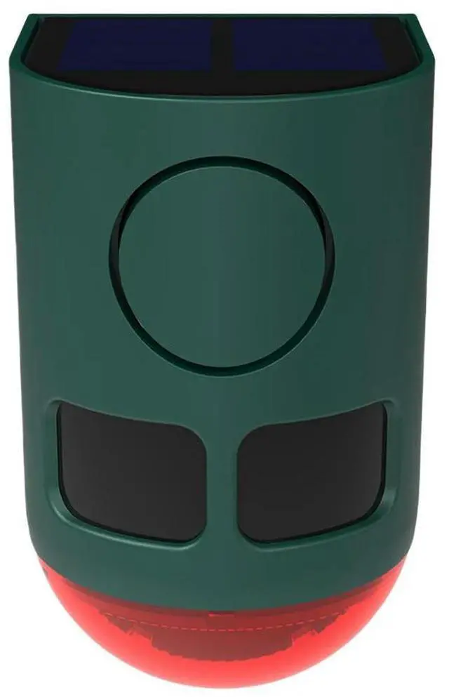 Main image of Solar Outdoor Motion Sensor Alarm 129dB Loud Sound Noise Maker To Deter Raccoon Deer Skunk Bear Coyote for Yard Farm Garden