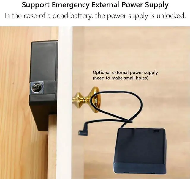 Alt view image 2 of 3 - T8 Cabinet Drawer Lock IC Card TTLock Unlock for Furniture Wooden Door