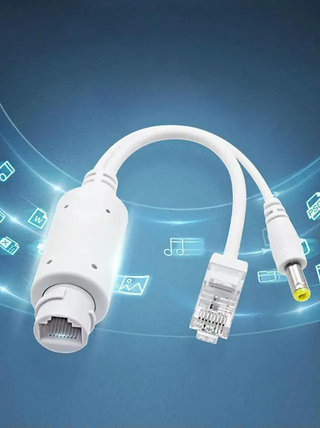 Main image of 48V To 12V POE Spliter Adapter Waterproof Video And Power Adapter Cable IEEE802.3af/at Compliant Supply Module Injector Extender