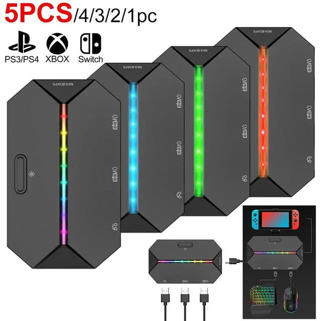 Alt view image 2 of 3 - G6L Gaming Keyboard Mouse Converter Controller Adapter for Switch Xbox One PS3
