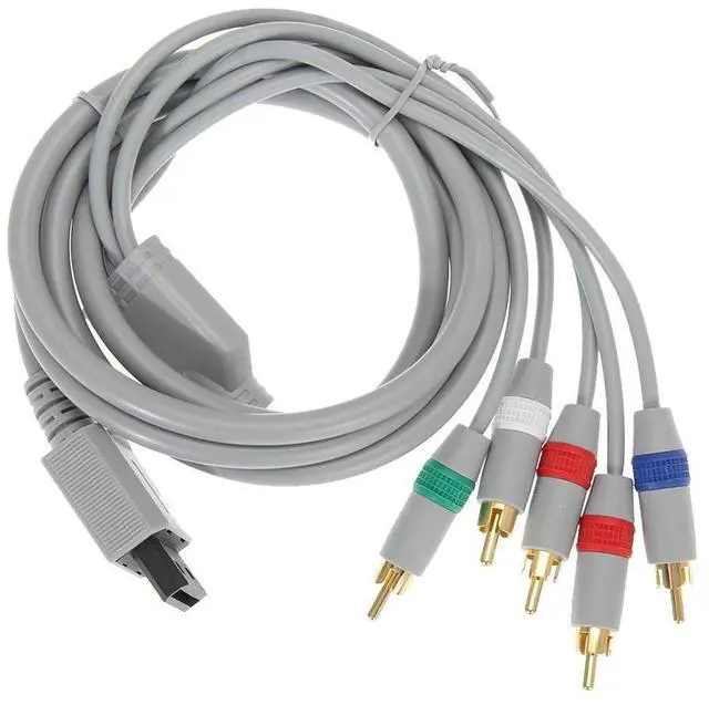 Alt view image 2 of 3 - 1080P Component Video Cable HDTV Audio Video AV 5RCA Cable Game Cable HD AV Cable for Nintendo Wii Console