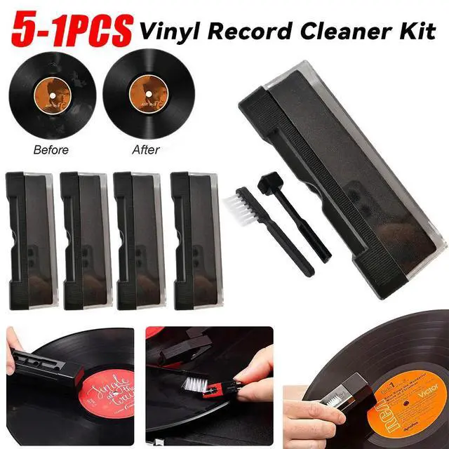 Alt view image 2 of 3 - 3 Pcs Cleaning Brush Dust Remover Kit Vinyl Record Cleaner Kit Record Cleaner Vinyl Record Cleaning Brush Set Fit for Turntables