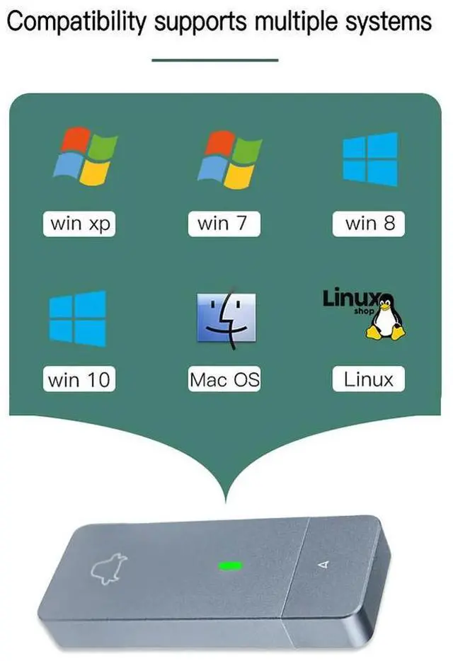 Alt view image 2 of 3 - M.2 NVMe 2230 SSD Enclosure M.2 M Key Solid State Drive Case USB3.2 Gen2 External Hard Disk Box USB Type-C M&B Key for M2 2230