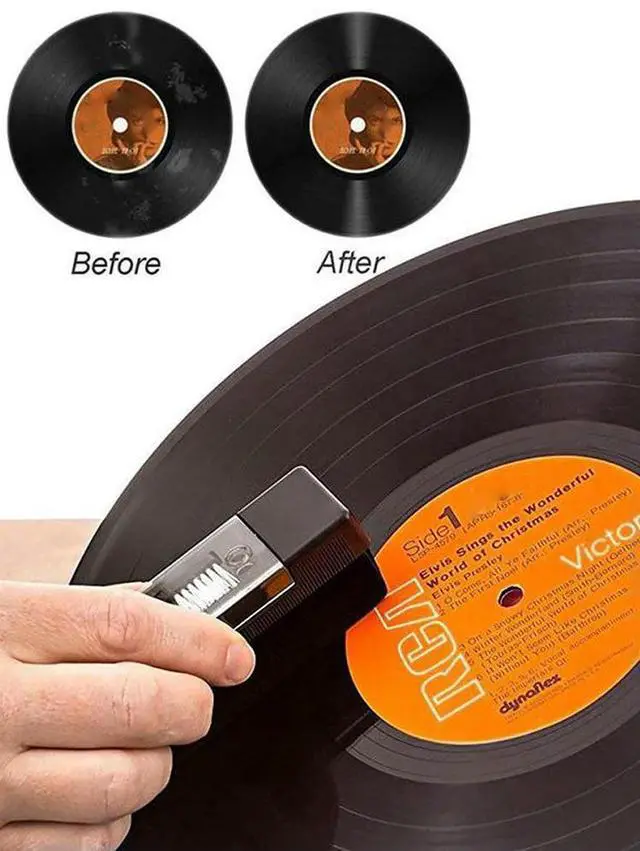 Alt view image 3 of 3 - 3 Pcs Vinyl Record Cleaner Kit Record Cleaning Brush Cleaner Record Cleaner Cleaning Brush Set Vinyl Record Cleaning Brush Set