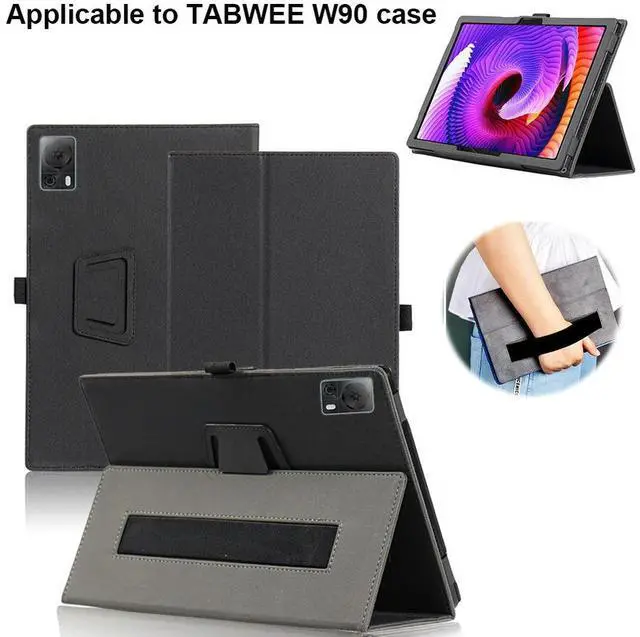 Main image of For Tabwee W90 Tablet Protective Case Wear Resist Hand-Held Leather Tablet Case Folio Stand Magnetic Cover Tablet Protect Case