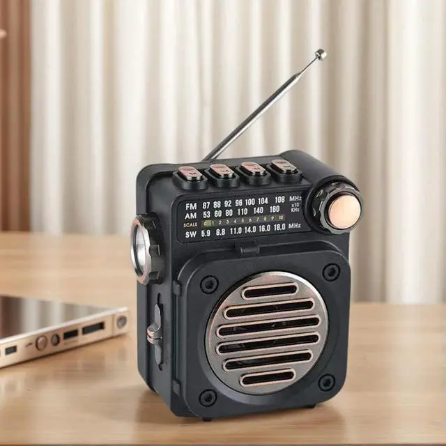 Alt view image 3 of 3 - Portable Radio Wireless BT Music Player FM AM SW Stereo Radio Mini Radio Receiver for Home/Outdoor