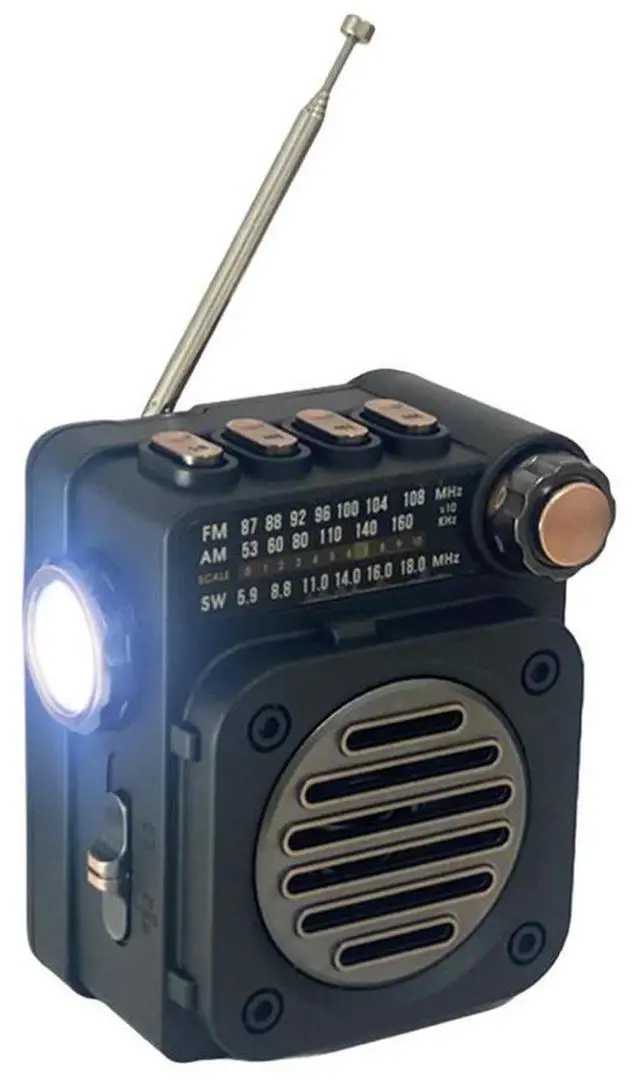 Alt view image 2 of 3 - Portable Radio Wireless BT Music Player FM AM SW Stereo Radio Mini Radio Receiver for Home/Outdoor