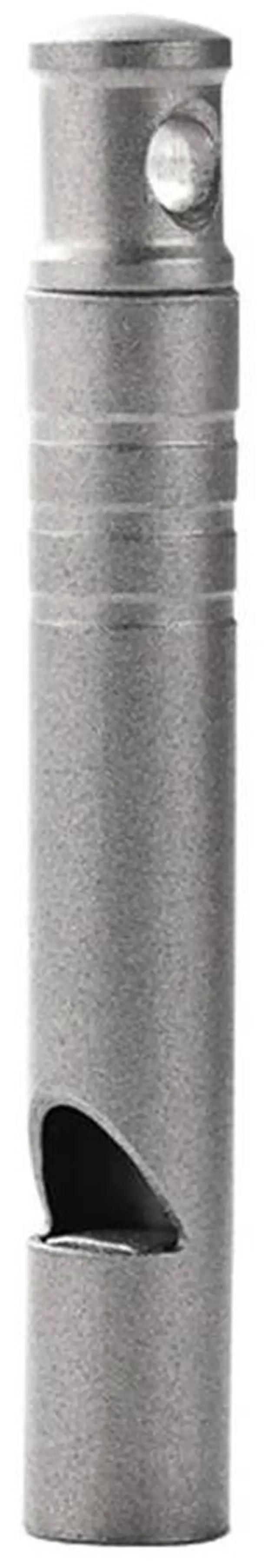 Alt view image 2 of 3 - Outdoor Titanium Emergency Whistle Ultralight Mini EDC Whistle Necklace High Decibel Survival Whistles for Hiking Camping Trip