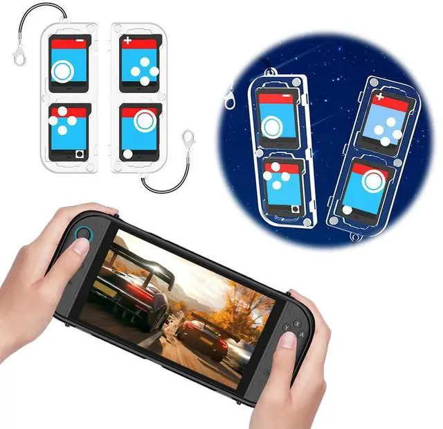 Alt view image 2 of 3 - Protective Game Card Box for Nintendo for Switch 2 4 Game Card Slots Game Case Portable Box for NS2 Accessories