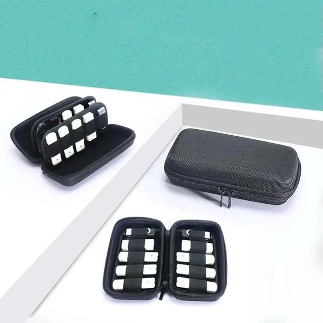 Alt view image 3 of 3 - Thumb Drive Holder Organizer Dustproof Hard USB Holder Case Box Electronic Accessories Organizer for USB Flash Drive Pen