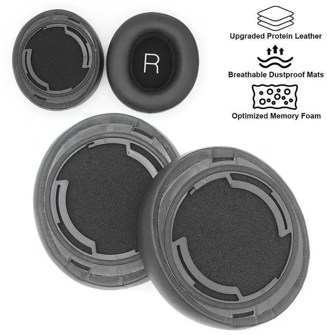Alt view image 2 of 3 - Earpads Ear Pads Replacement Protein Leather Headset Ear Cushions Ear Cups Cover for Shure Aonic 50 Noise Cancelling Headphones