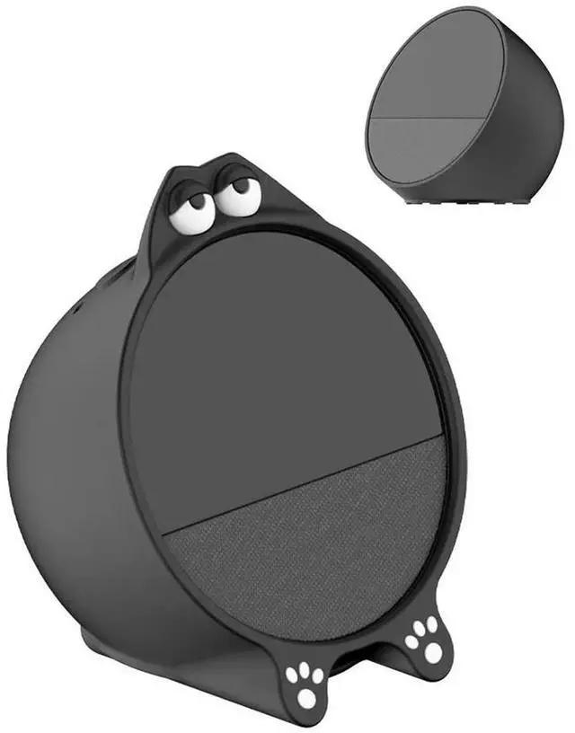 Alt view image 2 of 3 - Silicone Protective Case Shockproof Cute Funny Alarm Clock Case Cover Anti-scratch for Amazon Echo Spot (2024 Release)