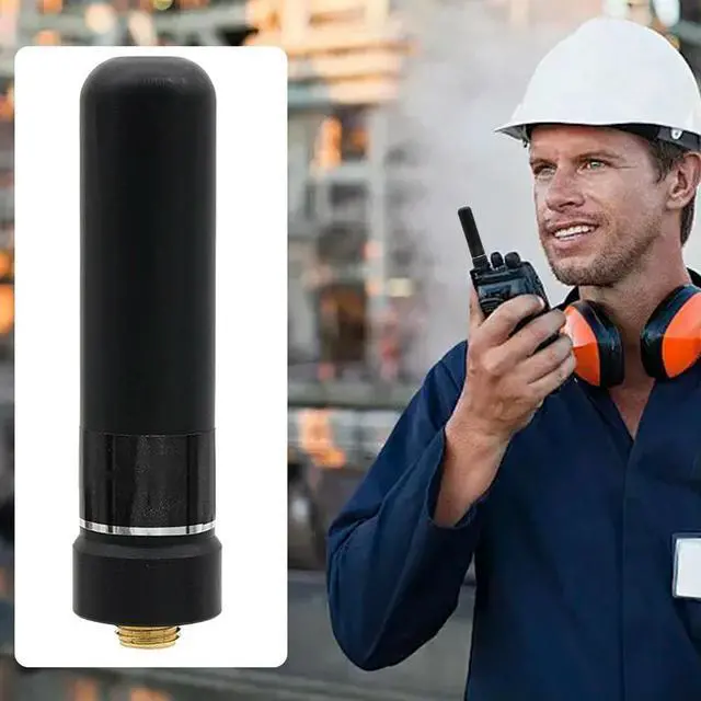 Alt view image 3 of 3 - HH-S518 Short-Arm High Gain Antenn SMA-F UV 145/435 Mhz Mini Antenna Dual Band Mini Antenna for Baofeng TYT Wouxun Icom Kenwood