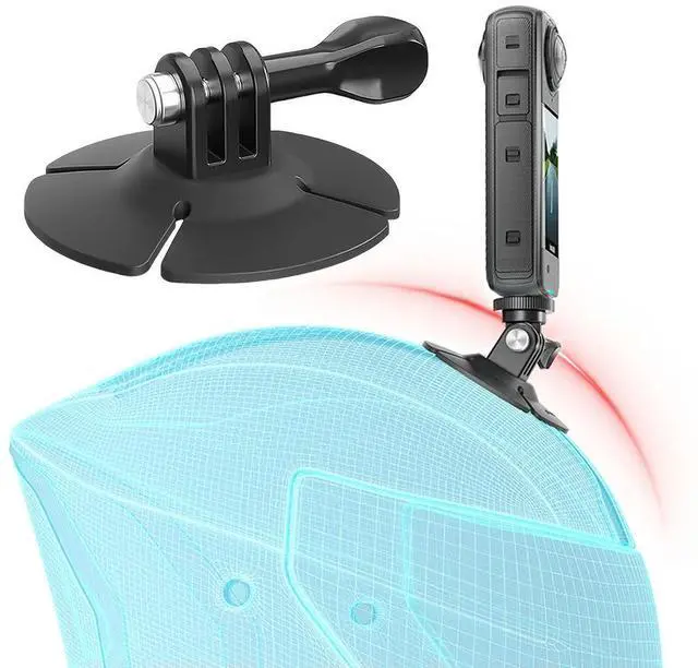 Alt view image 3 of 3 - Action Camera Flexible Helmet Adhesive Base Mount Adhesive Flexible Helmet Base Mount for GoPro/Bike Motorcycle Helmet