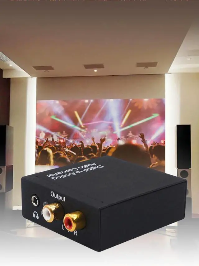 Main image of 192KHz Digital SPDIF Optical To Analog L/R RCA Converter Optical To 3.5mm Jack Adapter Optical To L/R DAC Decoder