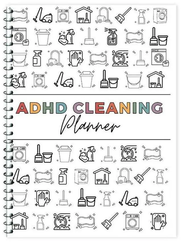 Main image of ADHD Cleaning Planner Cleaning Schedule and Checklist Organizer Chore Chart Notebook for Home DIY Schedule & Organizer