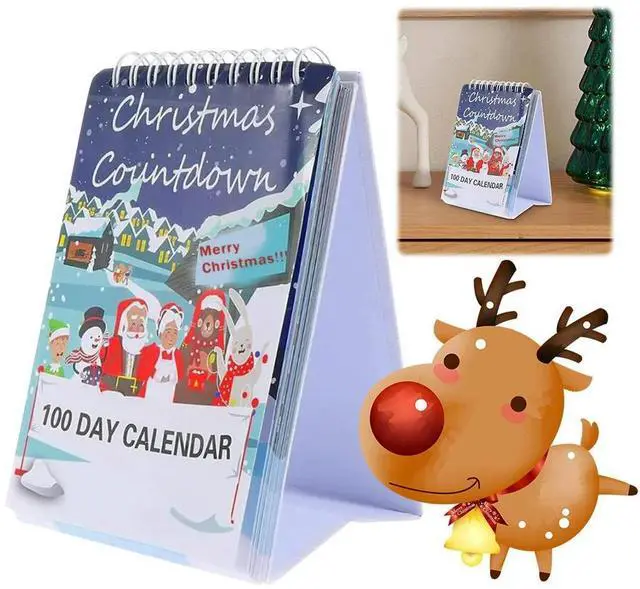 Alt view image 2 of 3 - 100 Day Christmas Countdown Calendar 2025 Countdown To Christmas Approaching Calendar for Xmas Home Room Decoration
