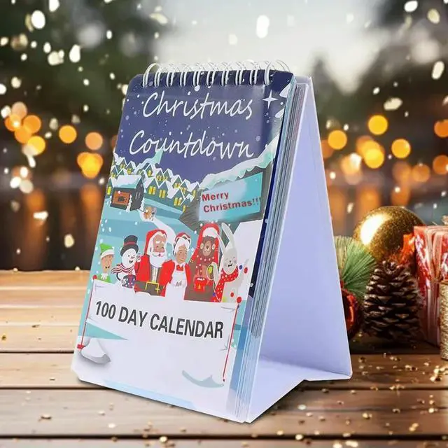 Alt view image 3 of 3 - 100 Day Christmas Countdown Calendar 2025 Countdown To Christmas Approaching Calendar for Xmas Home Room Decoration