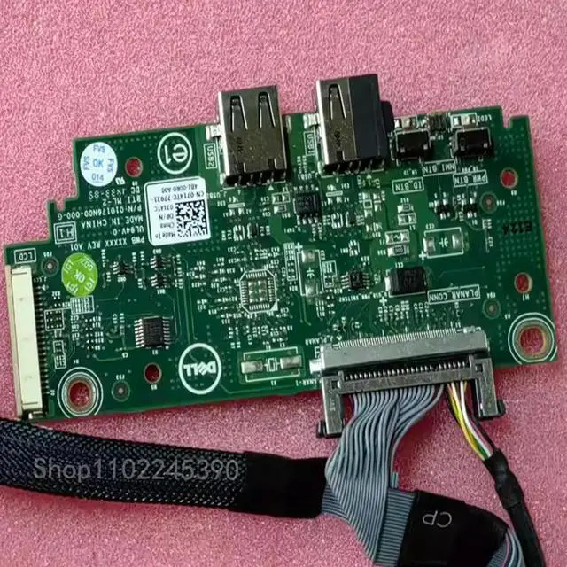 Alt view image 2 of 3 - For R320 R420 Workstation Power Supply Cable 0714TC 714TC Server Front Control Panel With Cable 03YFYJ