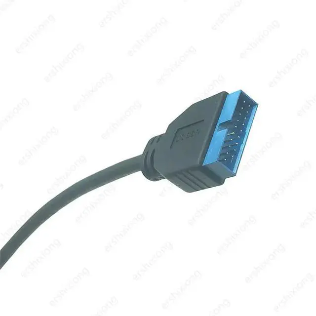 Alt view image 3 of 3 - Type C Cable USB 3.1 Type-E Front Panel Socket USB 3.0 19 Pin to 20Pin Header Extension Cable for Motherboard PC Connector Riser