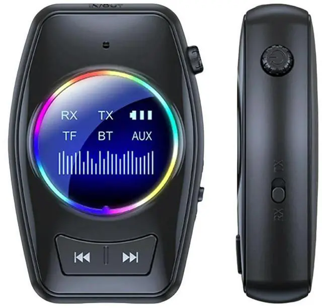 Alt view image 2 of 3 - 2 in 1 Bluetooth-compatible 5.0 Audio Transmitter Receiver HD Screen Display Audio Transmitter Adapter for PC TV Car Headphones