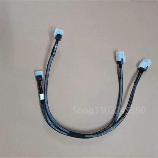 Alt view image 3 of 3 - For T630 Workstation Power Supply Cable 4G20M 04G20M The Server Motherboard Back SFF8643 SFF8087SAS Data Line