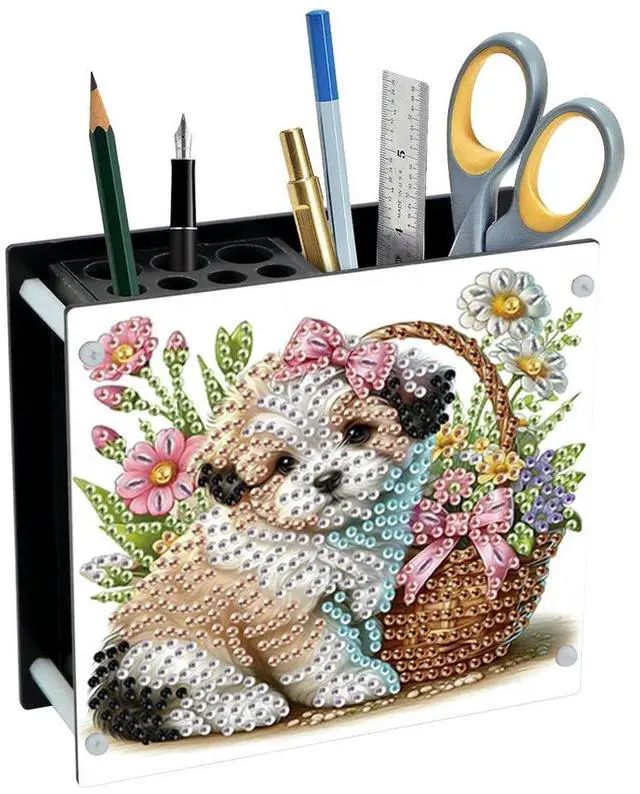 Main image of DIY Diamond Painting Kit Special Shape Diamond Pen Container Diamond Painting Acrylic Diamond Painting Pen Holder
