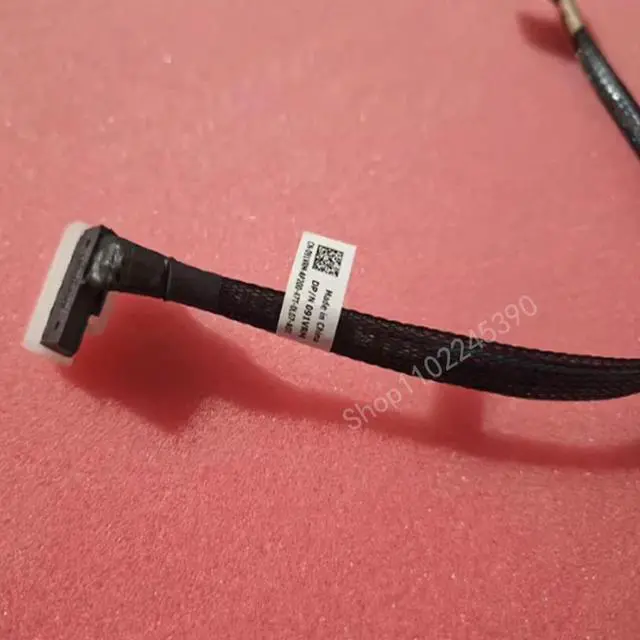 Alt view image 2 of 3 - For R660 R6615 Workstation Power Supply Cable 091VRM 91VRM Server Hard Disk Backplane SAS Cable