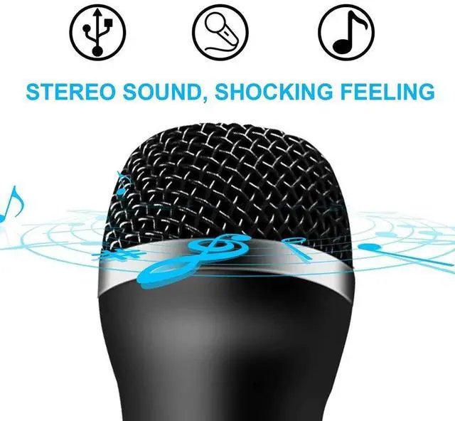 Main image of Universal USB Wired Microphone Karaoke Mic for Nintendo Switch Wii Xbox PC Chatting Gaming Podcast Recording