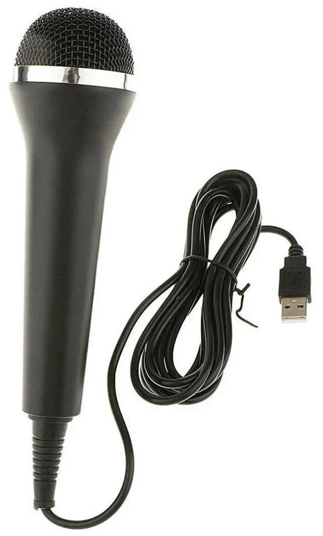 Alt view image 3 of 3 - Universal USB Wired Microphone Karaoke Mic for Nintendo Switch Wii Xbox PC Chatting Gaming Podcast Recording