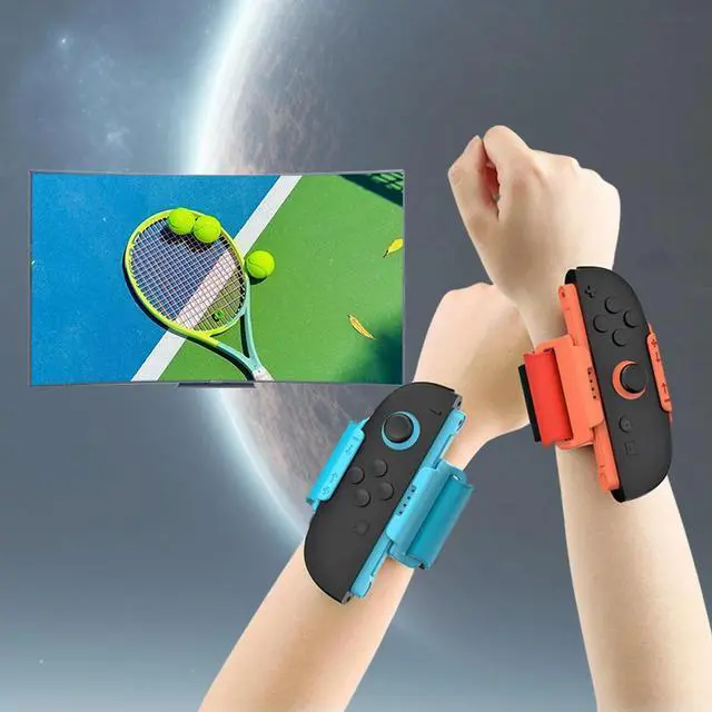 Alt view image 2 of 3 - Adjustable Game Bracelet Strap with Leg Strap Armband Wristband Game Handle Holder for Nintendo for Switch 2 Joy-Con Accessories