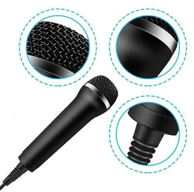 Alt view image 2 of 3 - Universal USB Wired Microphone Karaoke Mic for Nintendo Switch Wii Xbox PC Chatting Gaming Podcast Recording