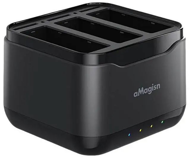 Main image of 3 Channel Charger with Micro SD Slots & Type C Cable Fast Charger Hub Charger Station for Osmo Action 5 Pro