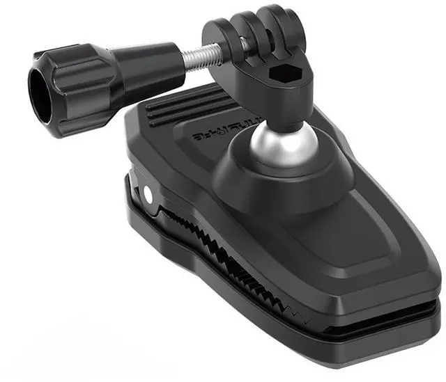 Alt view image 2 of 3 - Magnetic Backpack Strap Mount Clamp with 1/4 Screw 360° Rotation Action Camera Holder Bag Belt Shoulder Strap Clip for GoPro 12