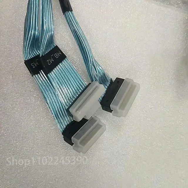 Alt view image 3 of 3 - For R840 R940 Workstation Power Supply Cable H4RH0 0H4RH0 4 x 2.5 PCIE Backplane Data Cable